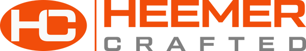 HEEMER CRAFTED logo with orange and gray design
